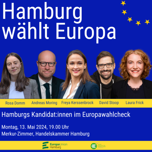 Hamburg wählt Europa - Die Hamburger Kandidat:innen im Europawahlcheck