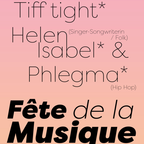 Tiff tight, Helen Isabel, Phlegma  - Fête de la Musique im Gängeviertel