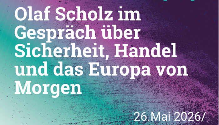 Demokratien unter Druck - Olaf Scholz im Gespräch über Sicherheit, Handel und das Europa von Morgen